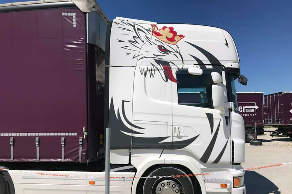 Lastwagenbeschriftung Scania