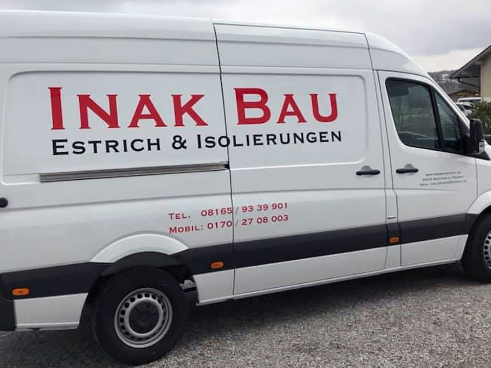 Sprinterbeschriftung Inak Bau