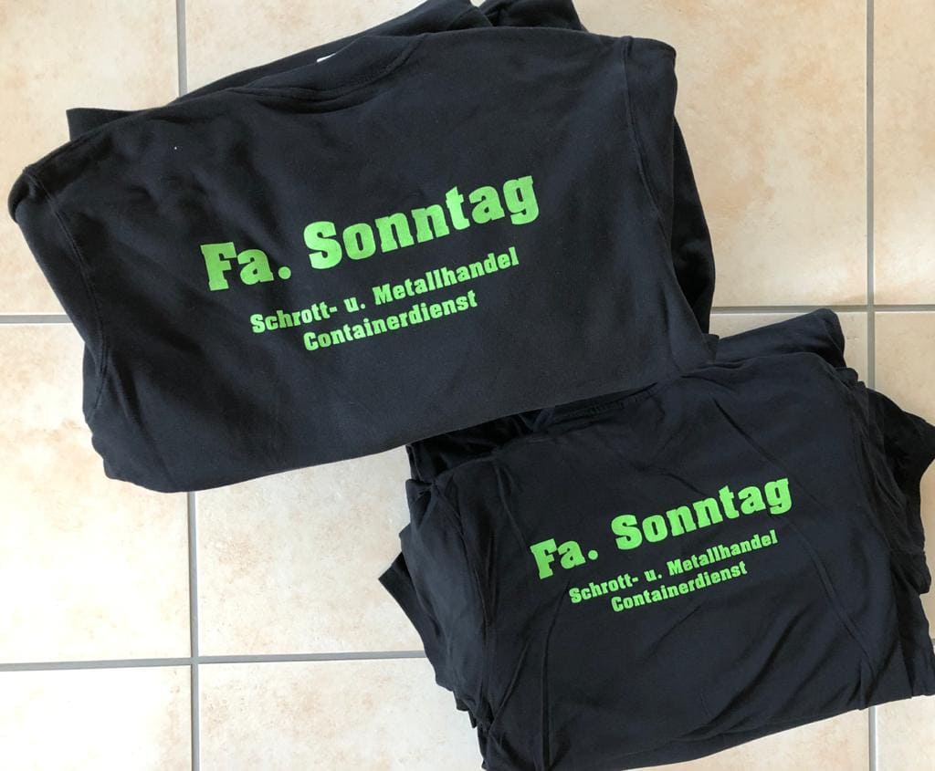 Containerdienst tshirt bedruckt